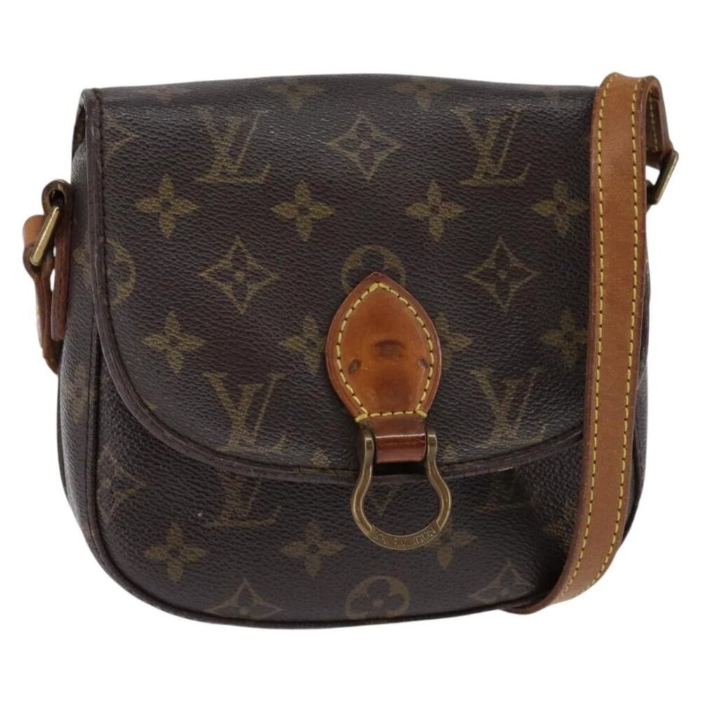 LOUIS VUITTON Monogram Saint Cloud PM Shoulder Bag M51244 LV Auth BA6349